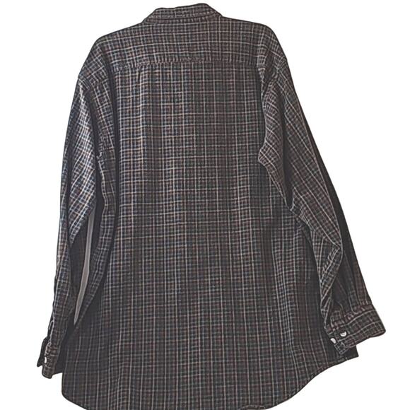 Bob Timberlake Mens Sz XLT Flannel Plaid Button Down Long Sleeve Shirt - Picture 2 of 12